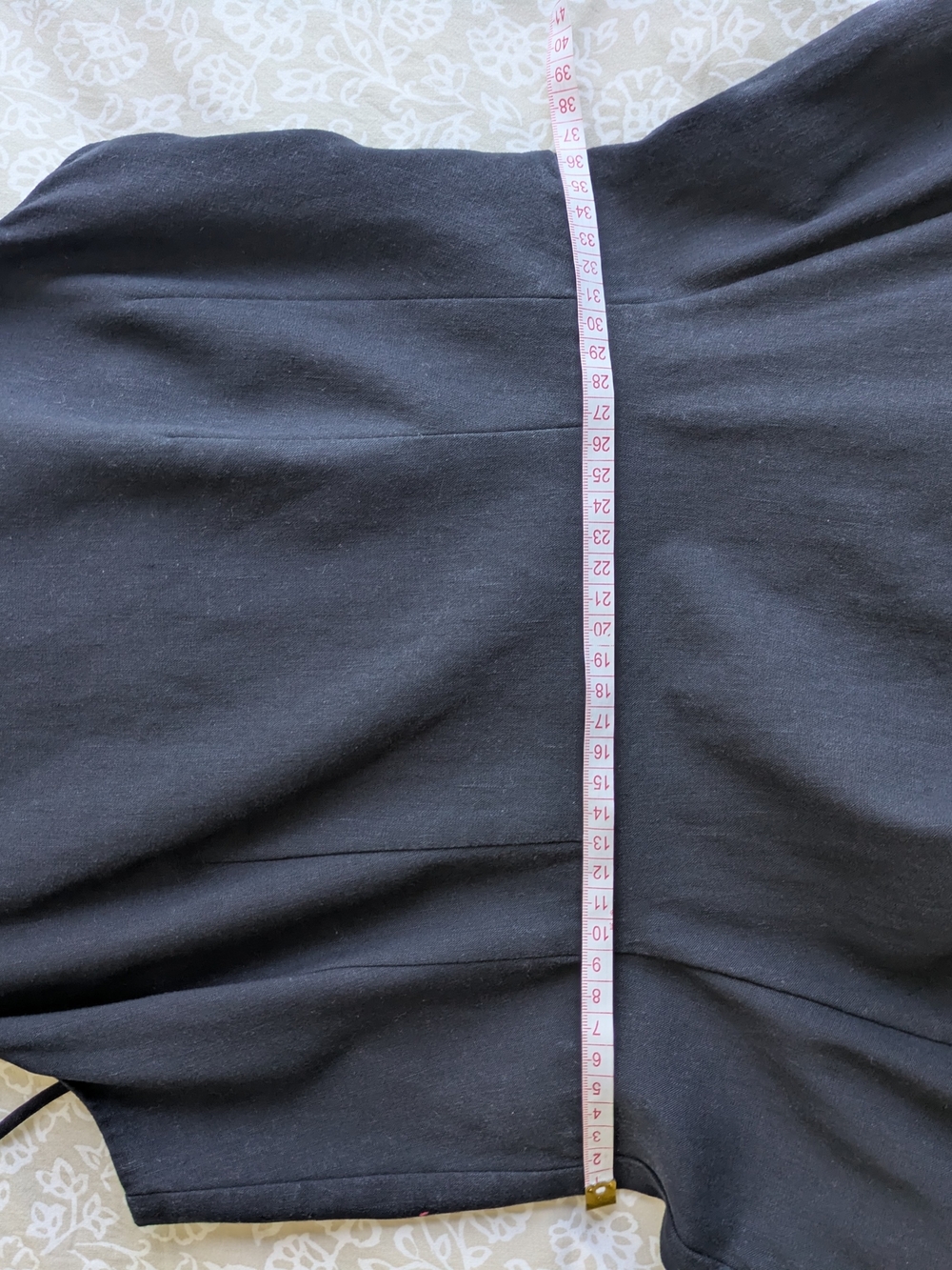 Theory Square Neck Voluminous Dress Caliver Linen Deep Navy Blue Crossback 4 - Picture 7 of 9